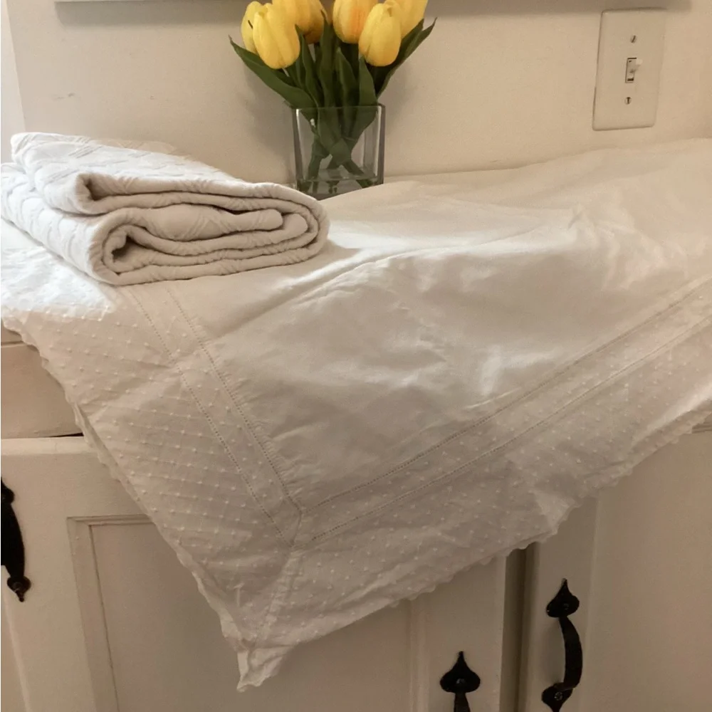 Vintage Pair Ralph Lauren King White Shams